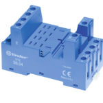 Support 10A 250V série 5632, bleu, étrier métallique, à cage
